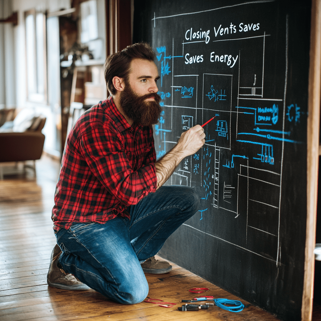 Does closing vents save energy?